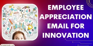 Employee Appreciation Email for Innovation Template, Example