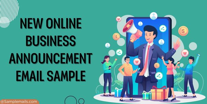 New Online Business Announcement Email Template