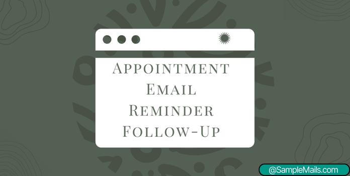 Appointment Email Reminder Follow-Up template