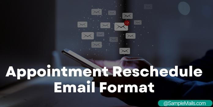 appointment reschedule email template